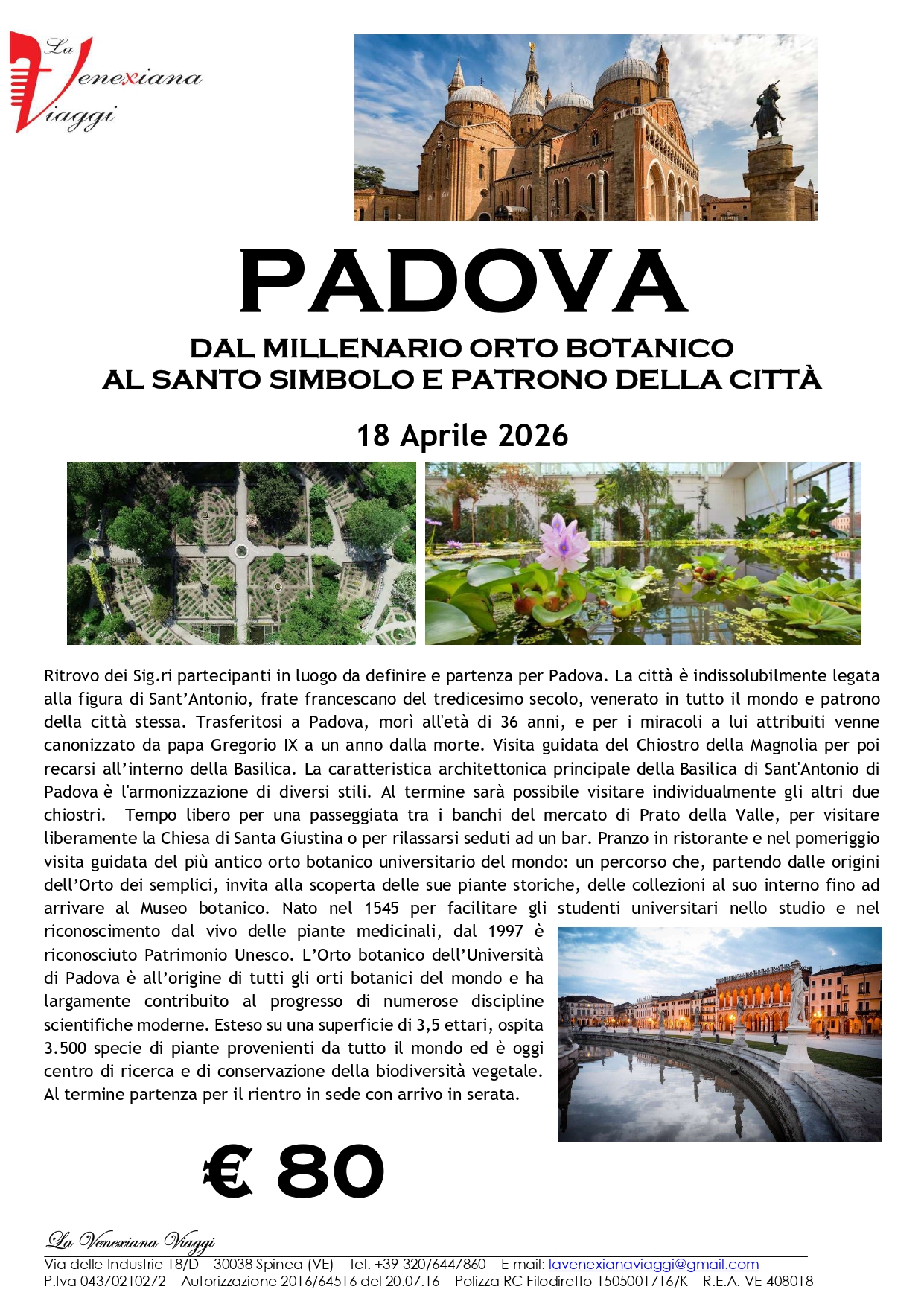 Padova Santo e Orto Botanico 18.04.2026