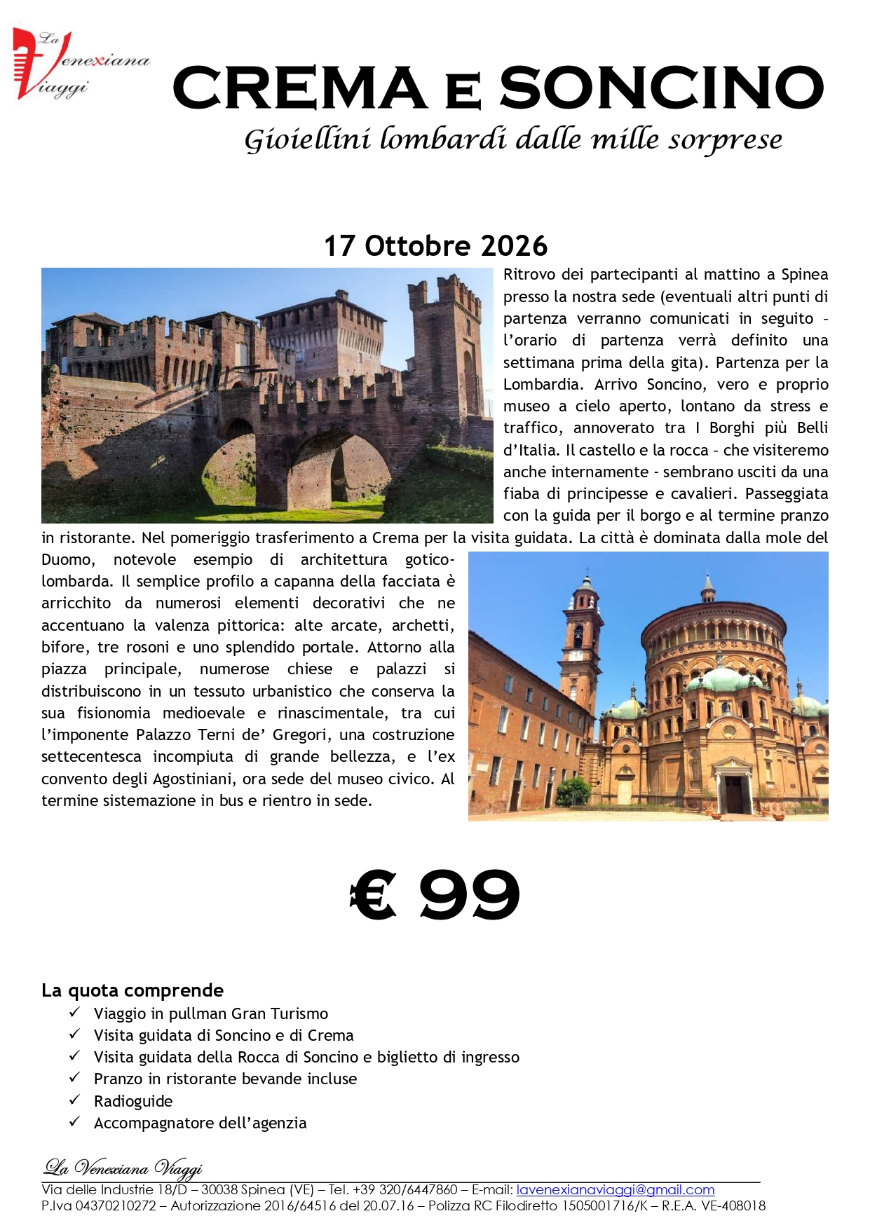 Crema e Soncino 17.10.2026